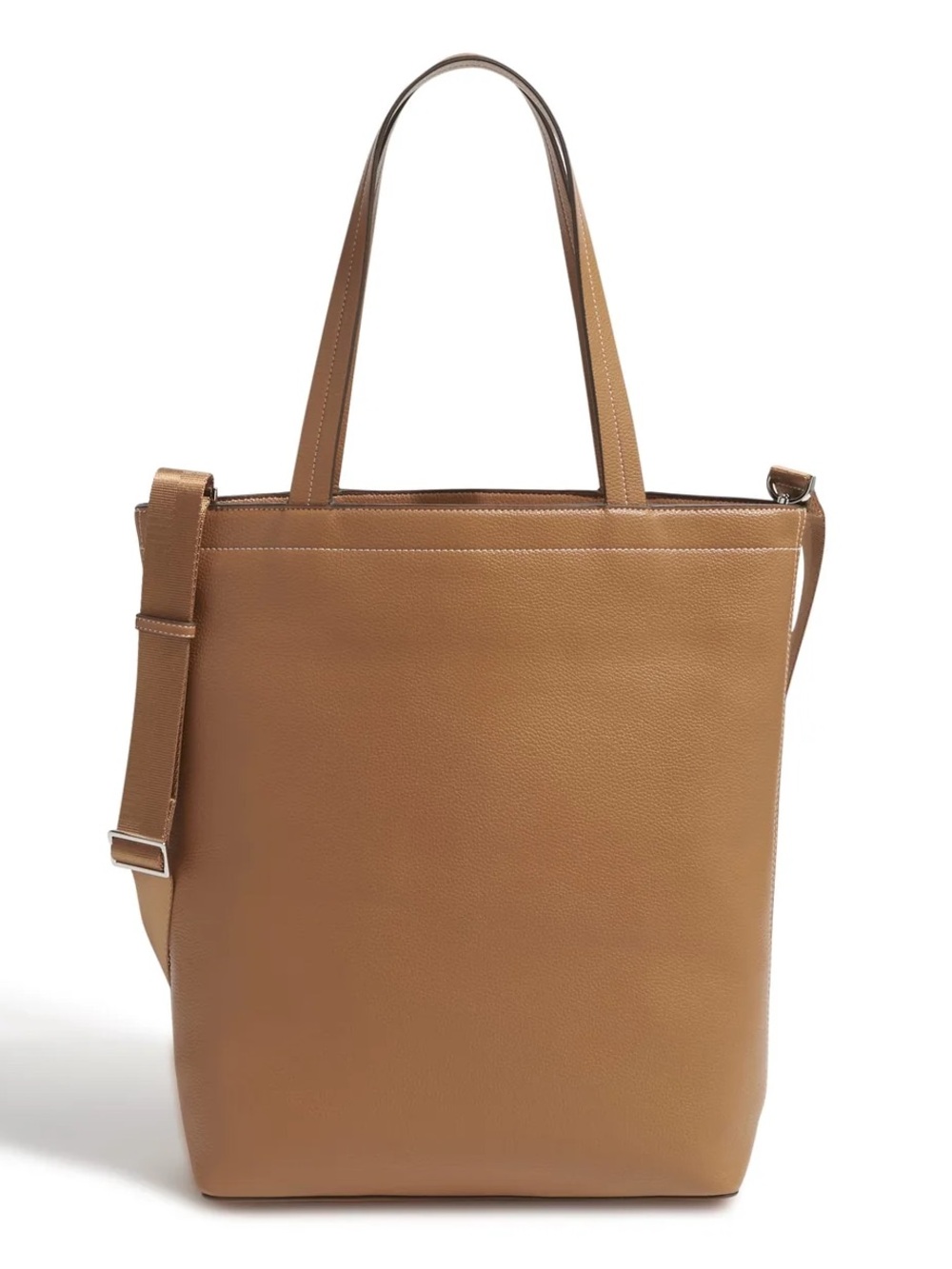 Vegan Leather Tote Bag with Adjustable Strap